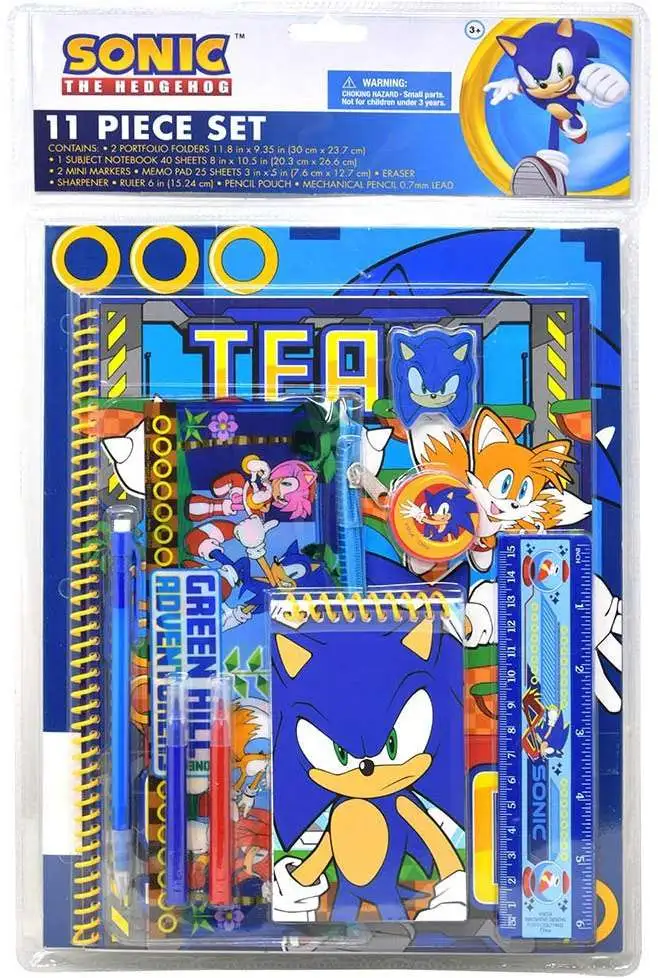 Sonic The Hedgehog 11 Piece Art Kit