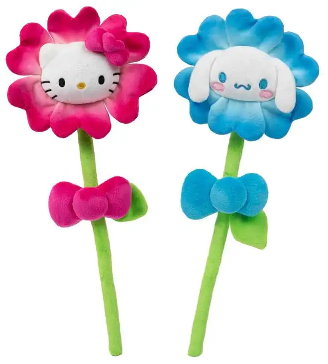Sanrio Hello Kitty & Friends 2026 Valentine's Day Hello Kitty & Cinnamoroll 14-Inch Plush Flower 2-Pack