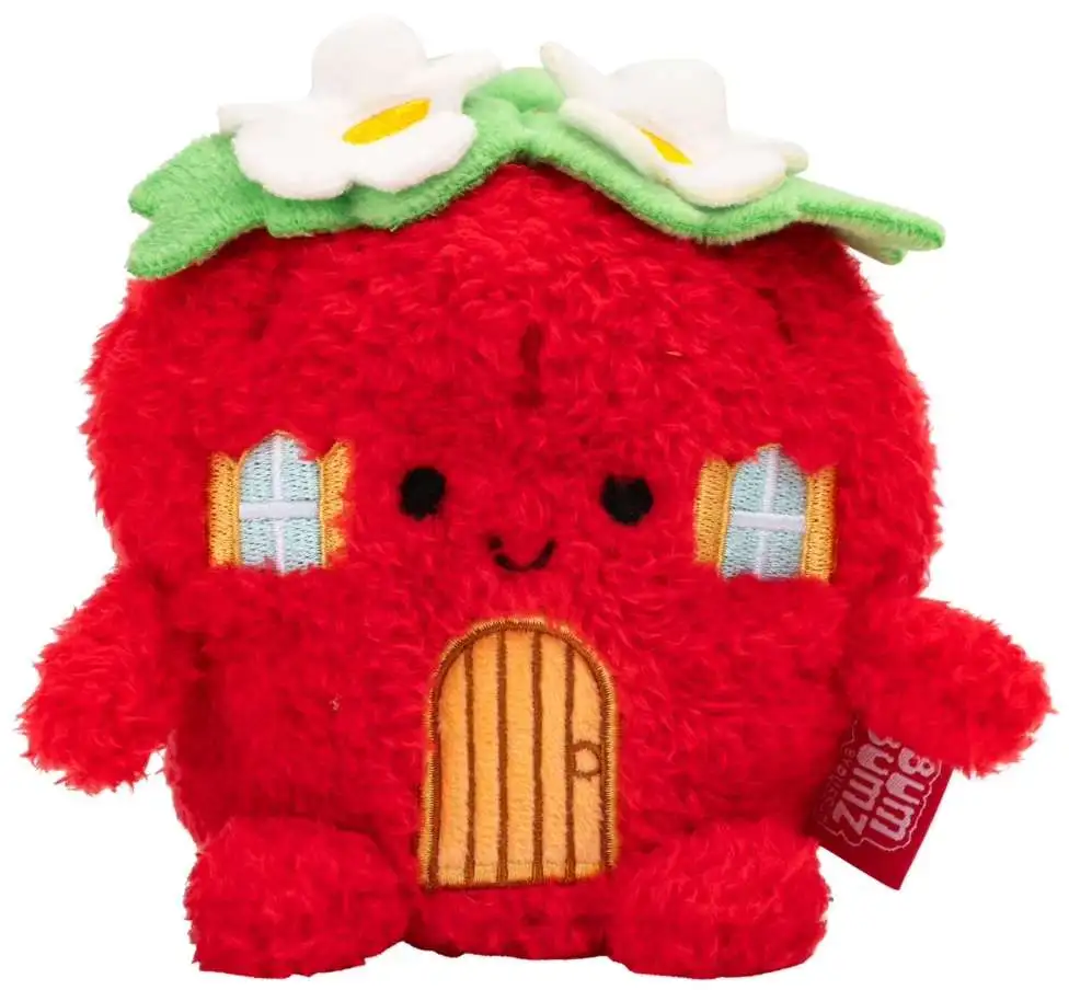 BumBumz Strawberry Shortcake Strawberry House 4.5-Inch Plush