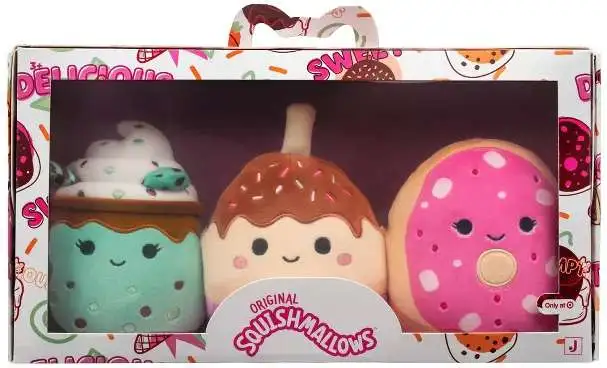 Squishmallows Dulce de Delicious 6-Inch Plush 3-Pack Set [Tanya Jean, Robin & Monique]