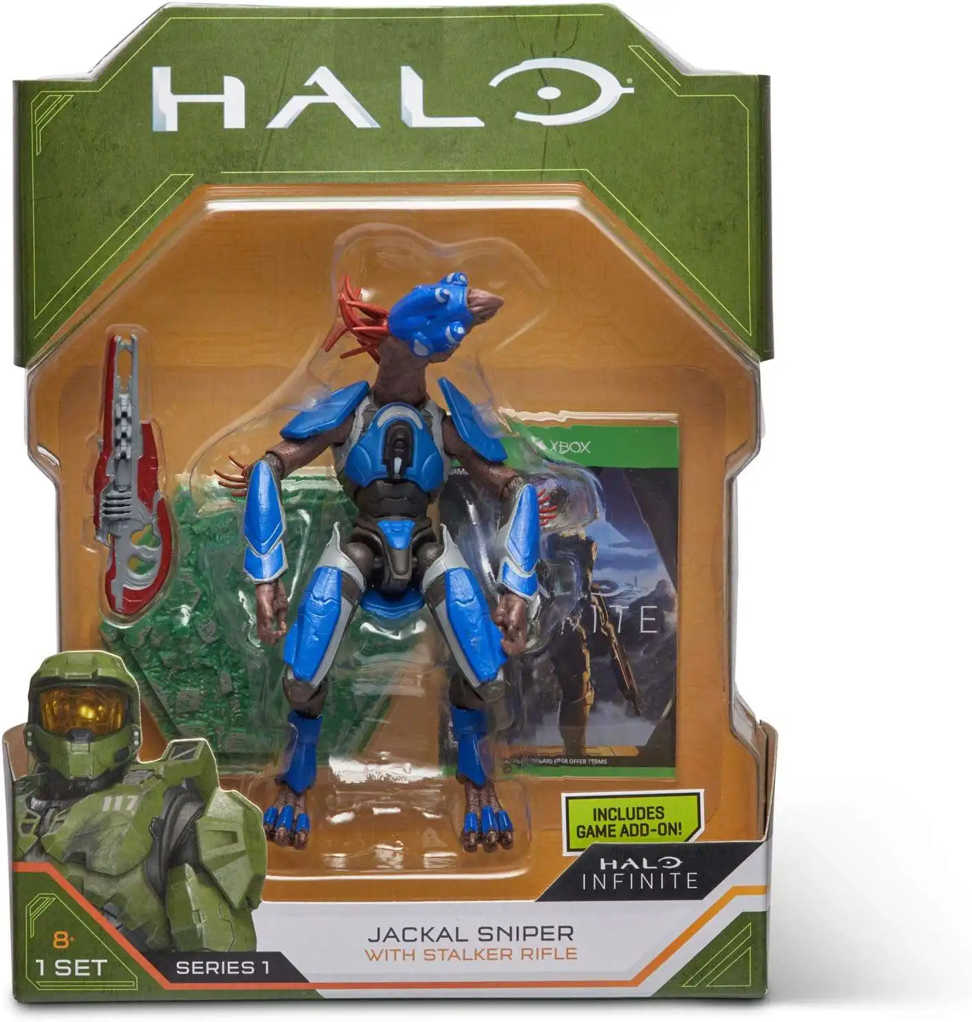 Halo Infinite Jackal Sniper Action Figure [with Stalker Rifle]