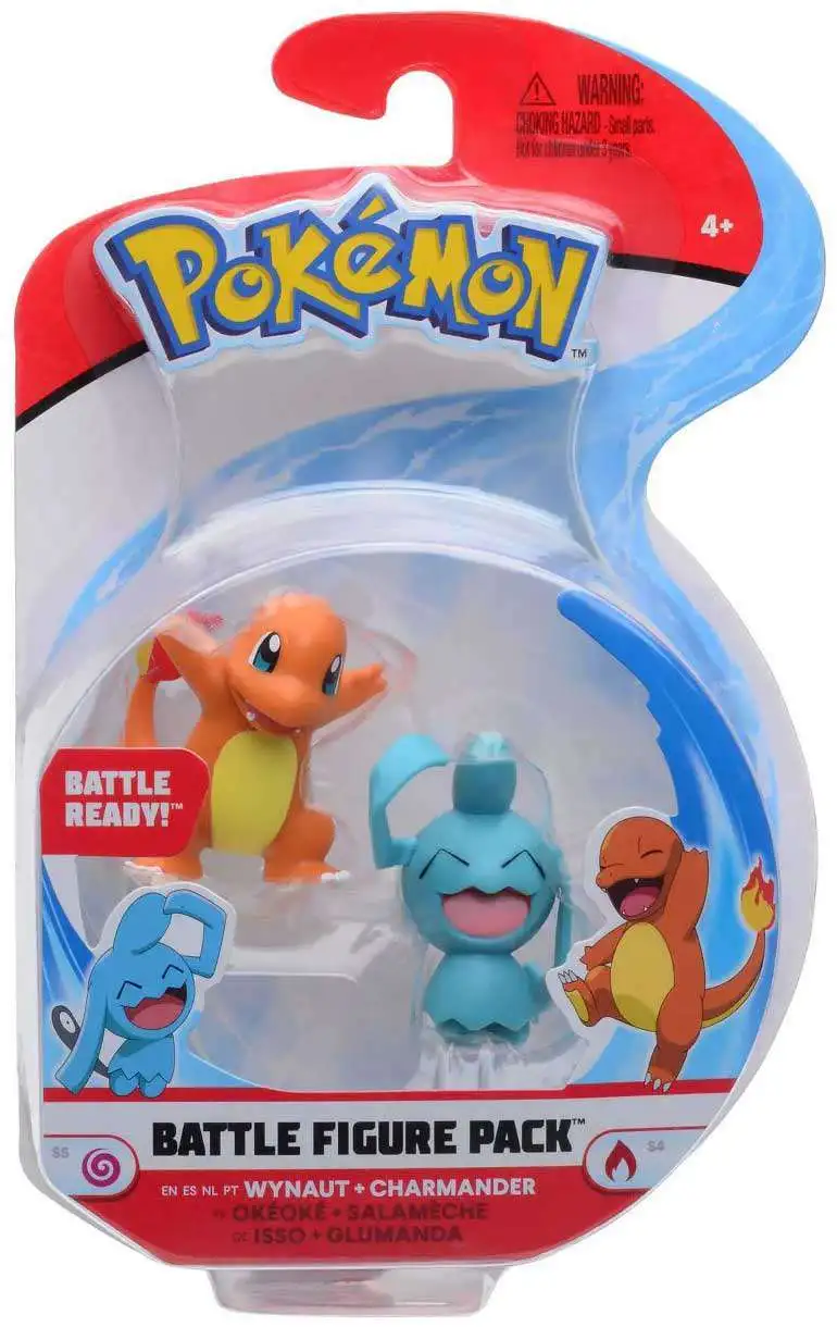 Pack c/ 3 Bonecos Pokémon Battle Figure Set - Jazwares