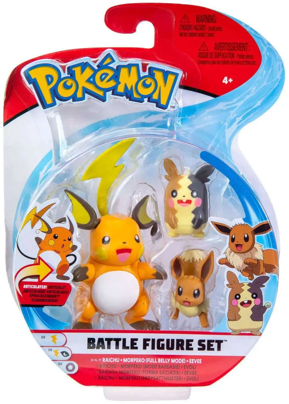 NEW 10 Figuren! Official Evoli etc Pokemon Battle Set Pikachu 