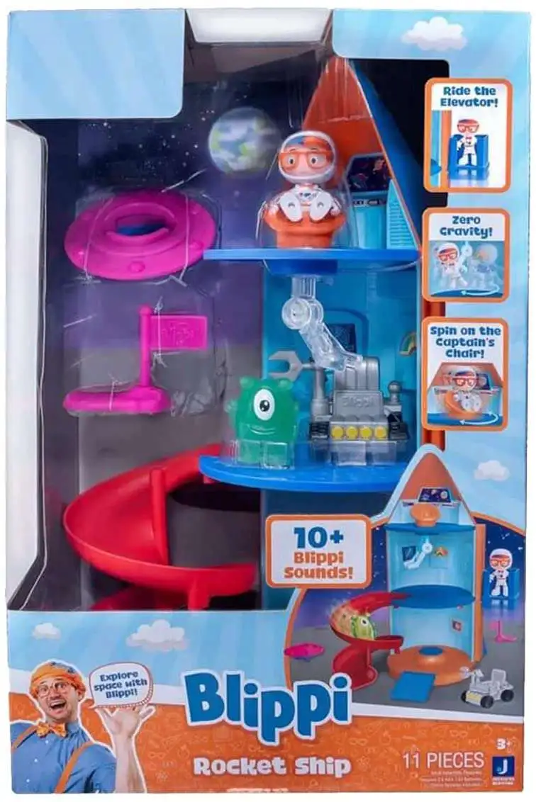 Blippi Rocket Ship Exclusive Large Playset