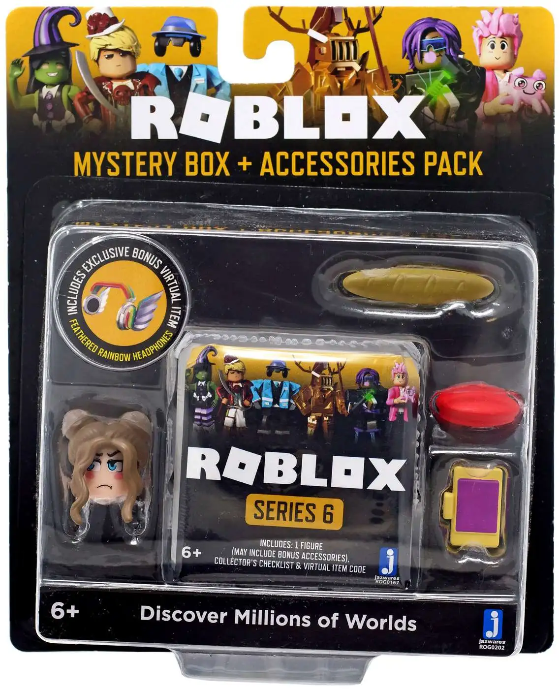 Roblox Action Figures Series 3 Mystery pack with virtual item codes 
