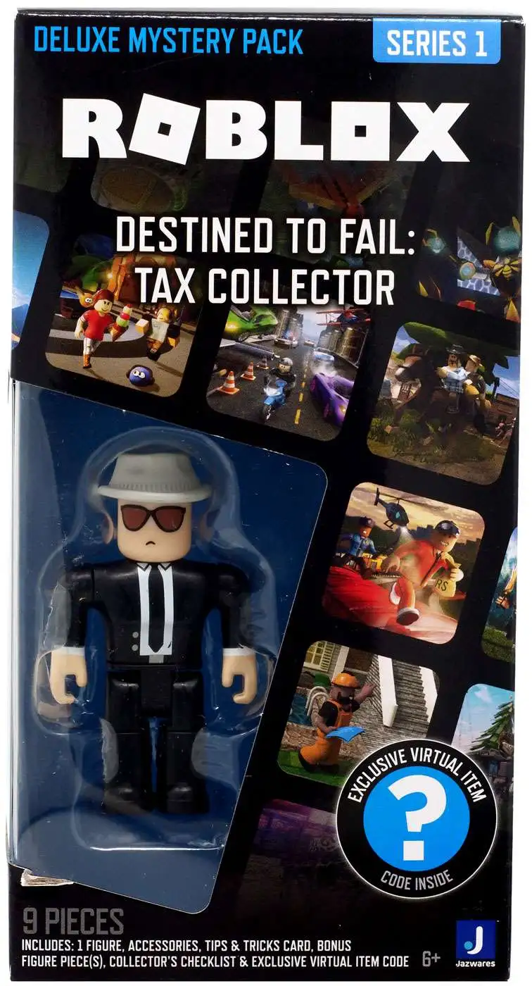 mini figuras colecionáveis roblox deluxe tax collector surpresa