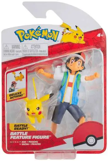 Pack c/ 3 Bonecos Pokémon Battle Figure Set - Jazwares