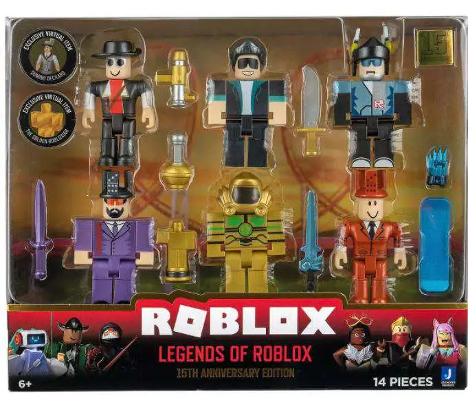  Roblox Action Collection - Masters of Roblox Six Figure Pack  [Includes Exclusive Virtual Item] : Toys & Games