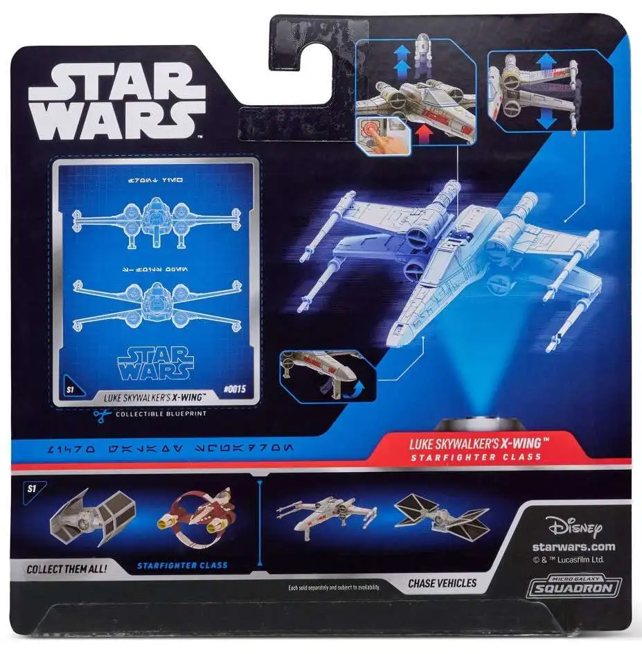 Star Wars Micro Galaxy Squadron Luke Skywalker's X-Wing Vehicle #0015