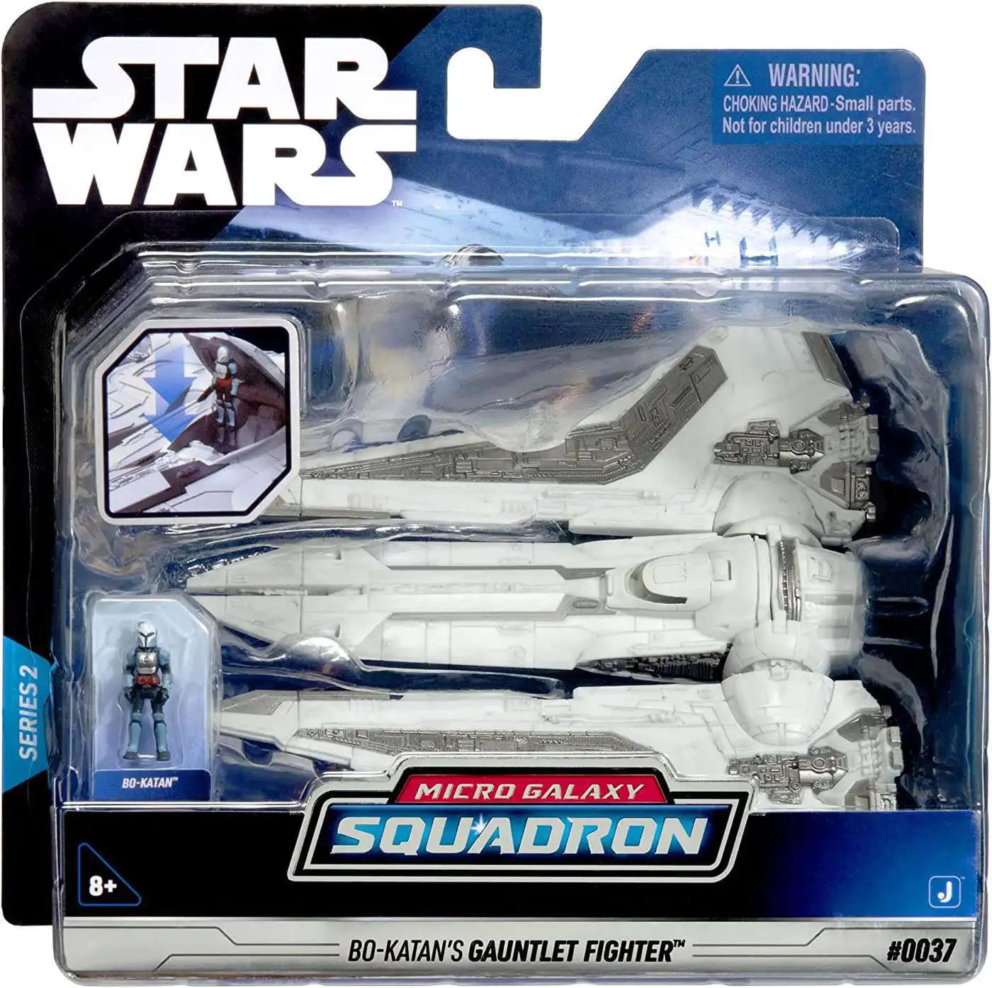 Star Wars Micro Galaxy Squadron Bo-Katan's Gauntlet Fighter Vehicle [Damaged Package]