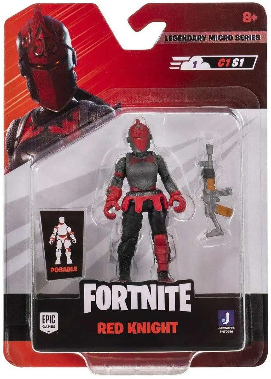 Fortnite Legendary Micro Series Red Knight 4 Mini Figure C1S1 Jazwares ...