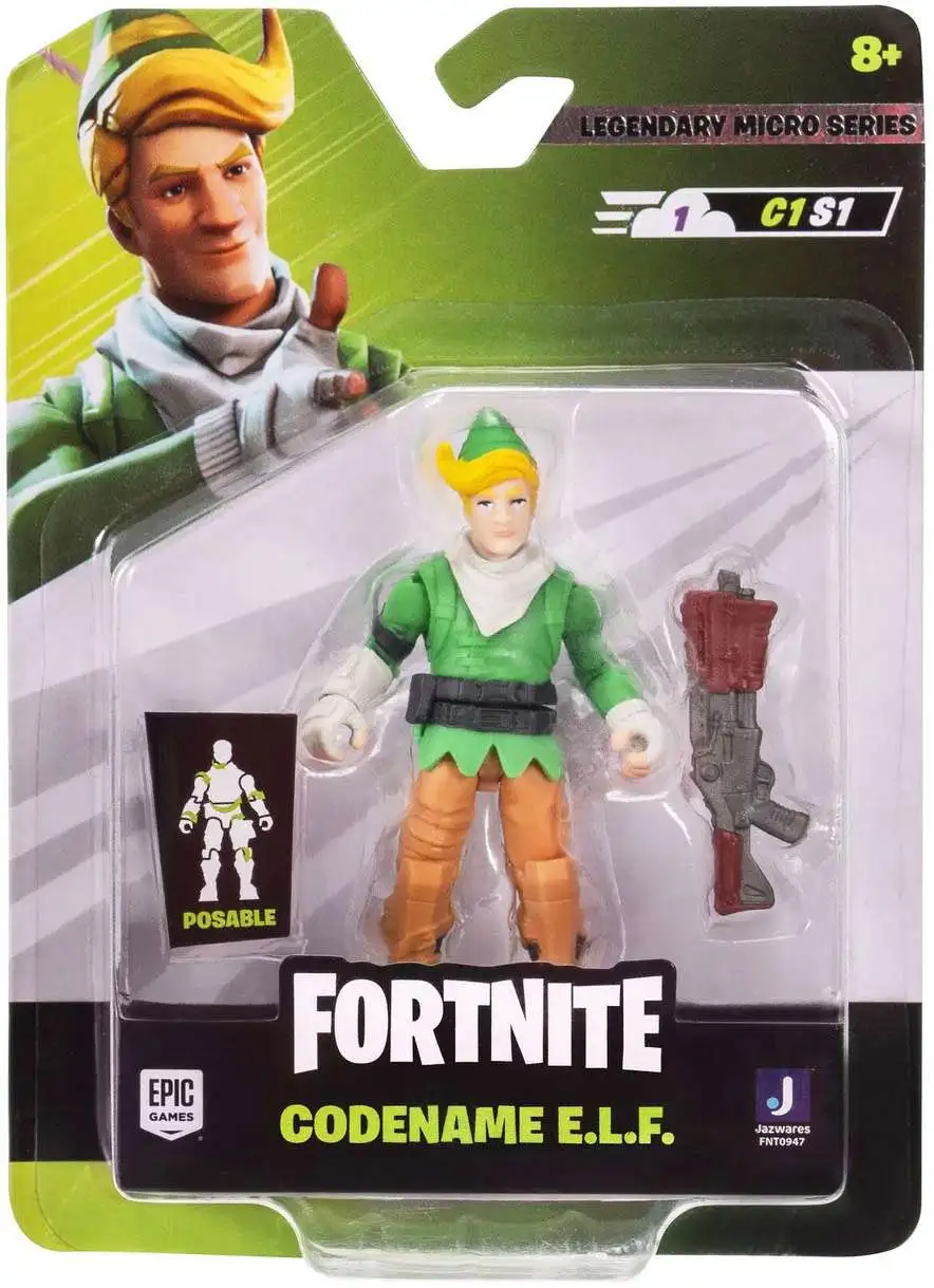 Fortnite Legendary Micro Series Codename E.L.F. 2.5-Inch Mini Figure