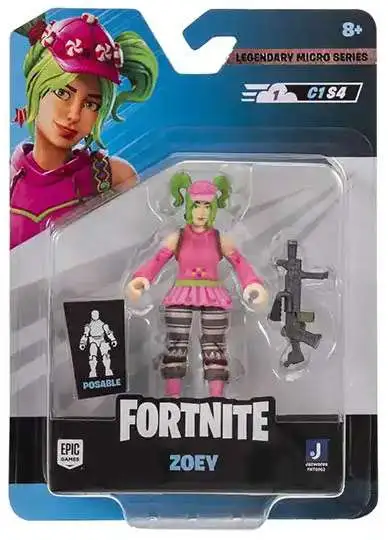 Fortnite Legendary Micro Series Zoey Mini Figure Jazwares ToyWiz