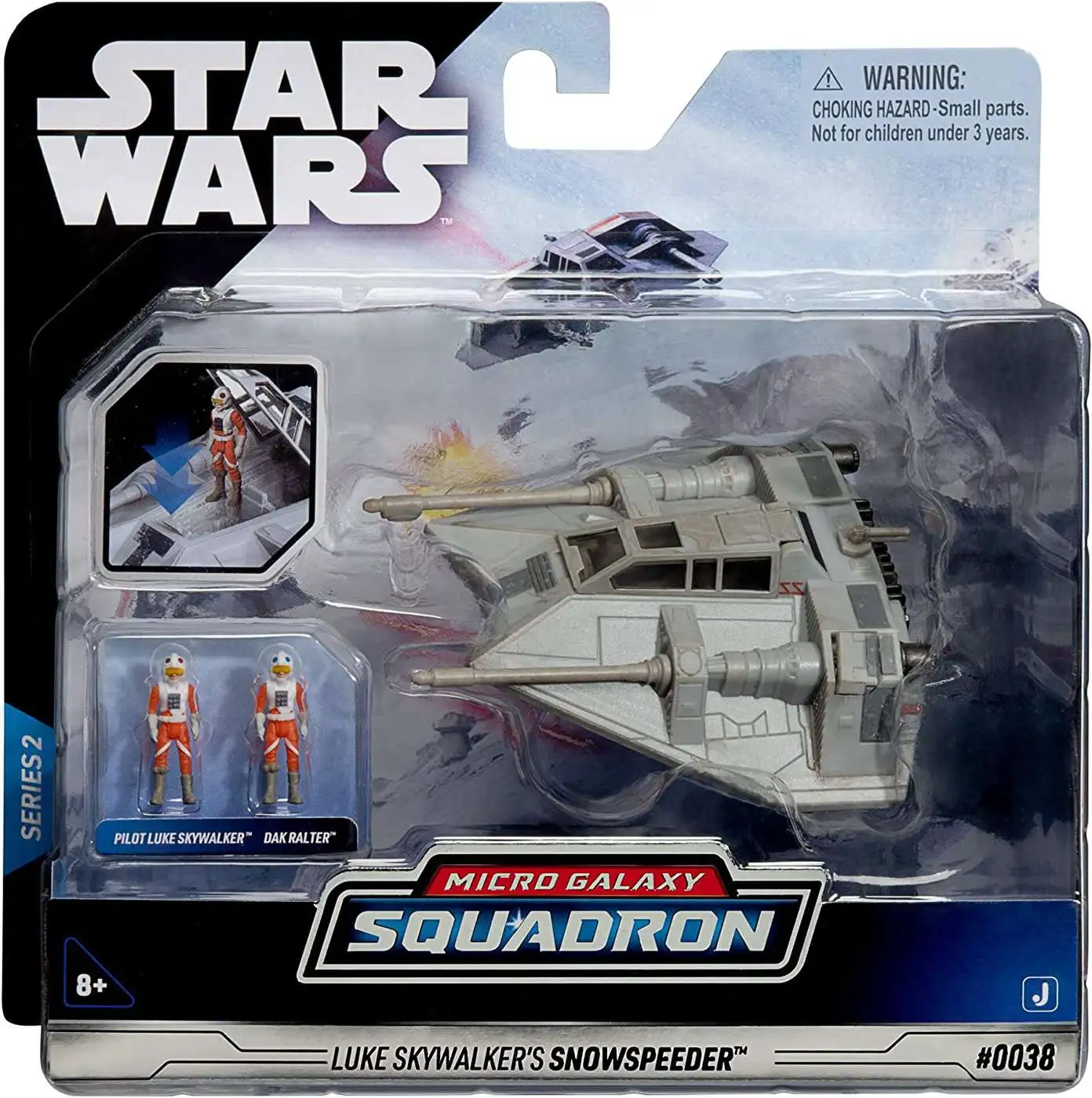 Star Wars Micro Galaxy Squadron Luke Skywalker's Snowspeeder Vehicle