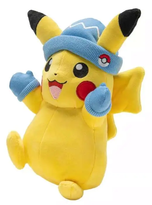 Pokemon 2022 Holiday Pikachu 8-Inch Plush [with Winter Hat & Mittens]