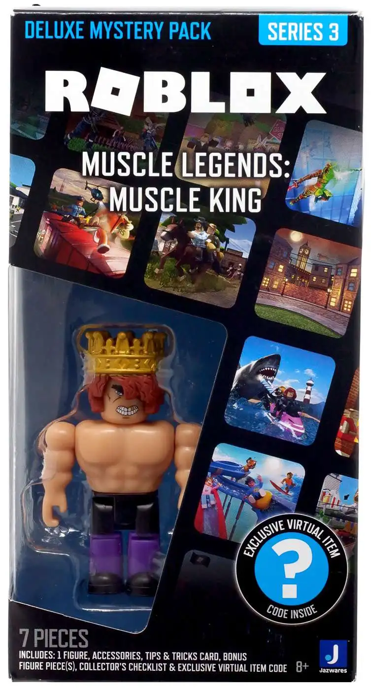 Roblox Series 3 Muscle Legends Muscle King 3 Deluxe Mystery Pack Jazwares -  ToyWiz