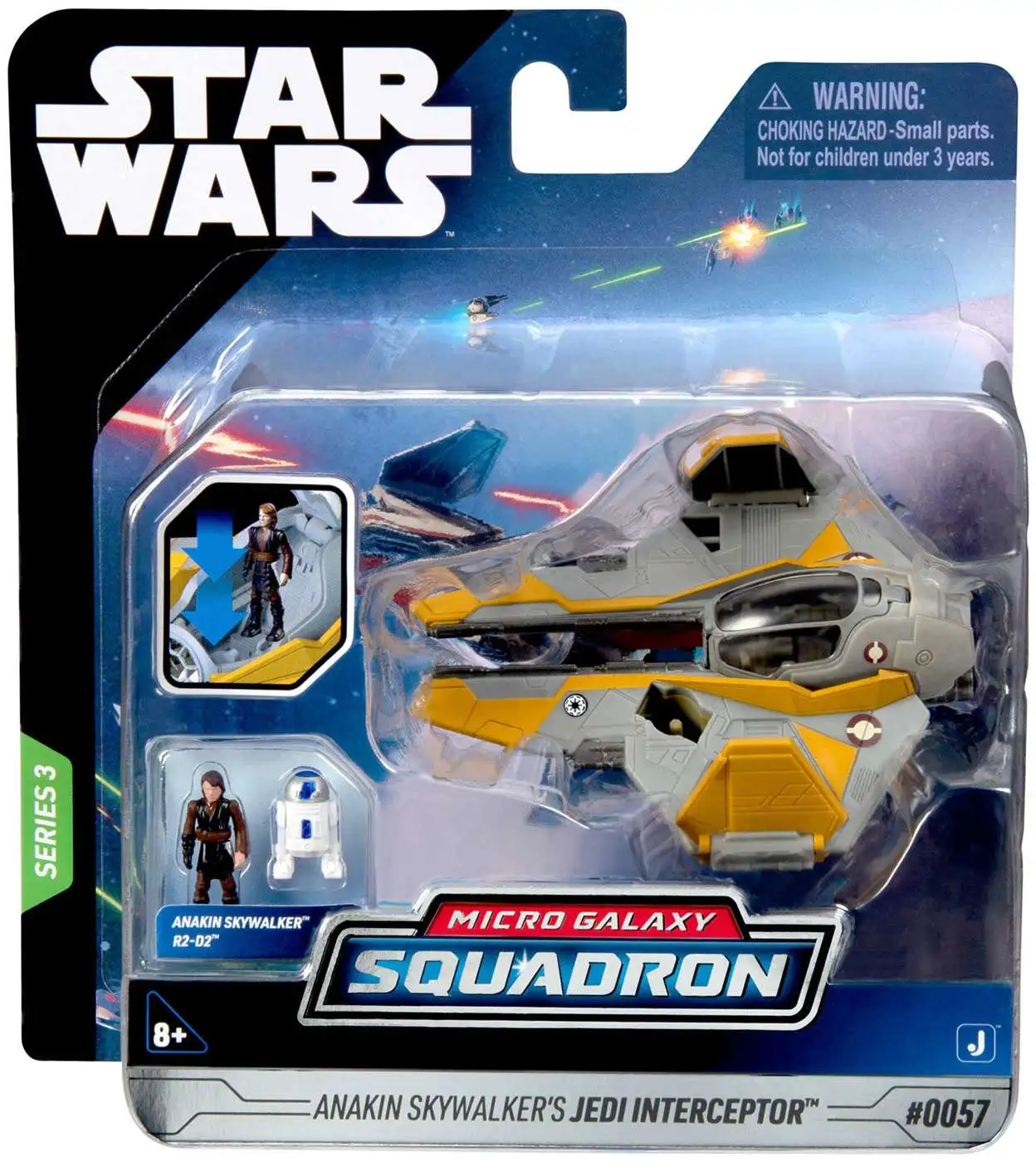 Star Wars Micro Galaxy Squadron Anakin Skywalker's Jedi Interceptor Vehicle