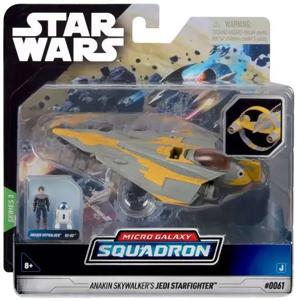Star Wars Micro Galaxy Squadron Anakin Skywalker's Jedi Starfighter Vehicle