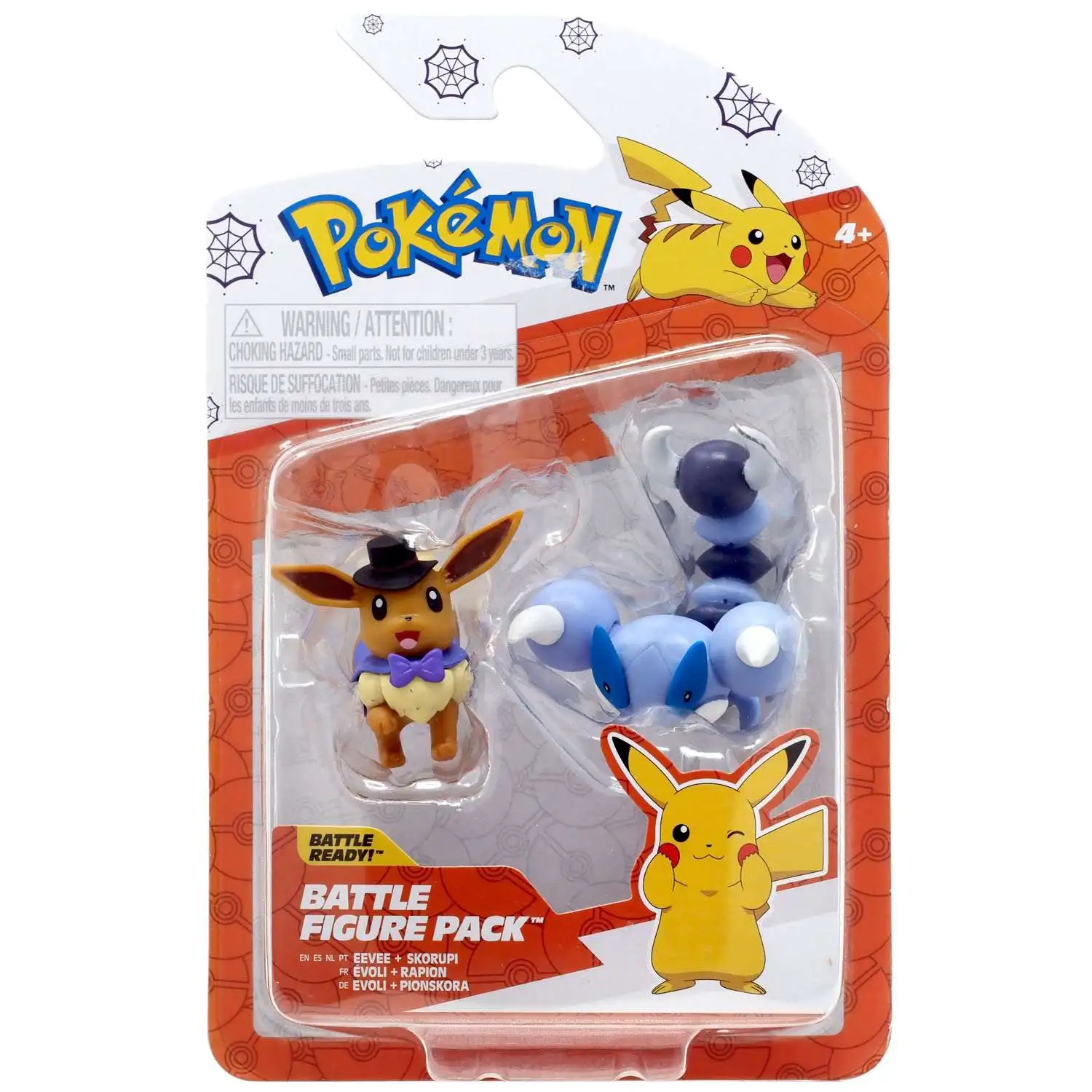 Pokemon Battle Figure Eevee Skorupi 3 Mini Figure 2-Pack