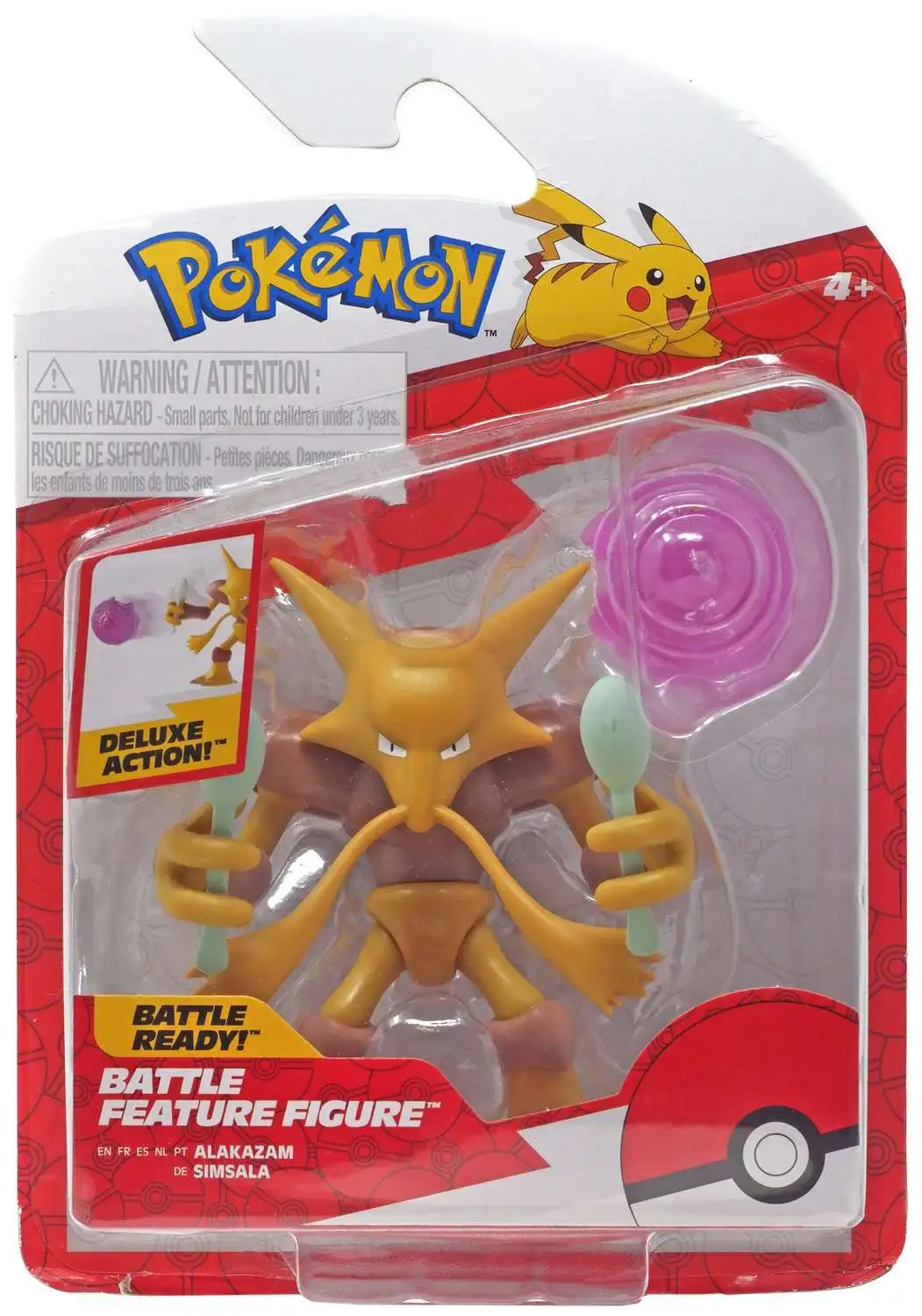 Pokemon Battle Feature Alakazam Action Figure