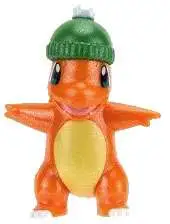 Pokemon Charmander in Winter Hat 2-Inch Mini PVC Figure [Pearlized Color Version Loose]