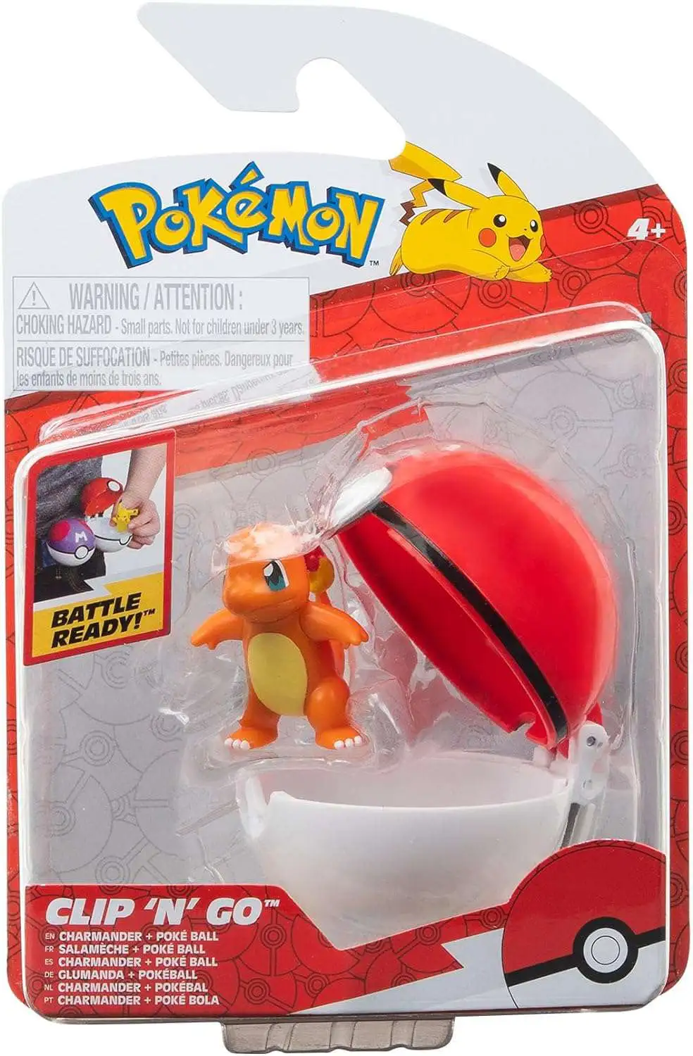Pokemon Clip 'N' Go Charmander & Poke Ball Figure Set