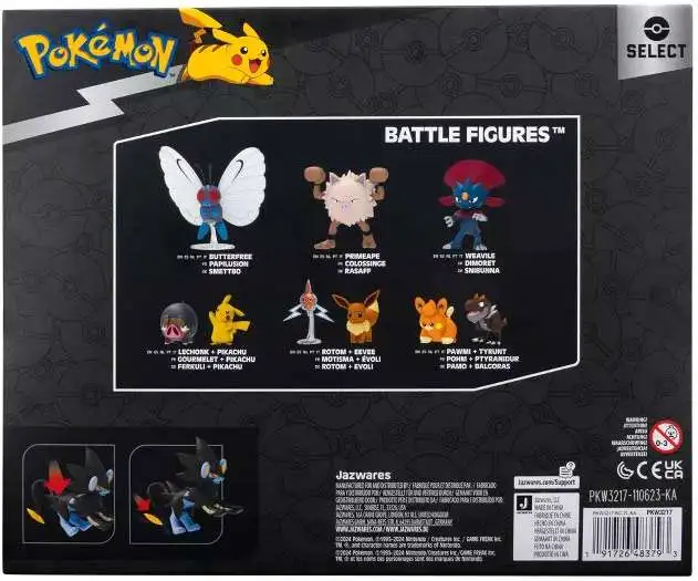 Pokemon Select Shinx, Lixy Sheinux 4 Evolution Figure 3-Pack Jazwares ...