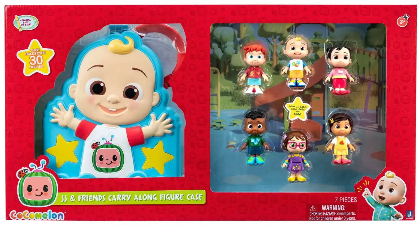 CoComelon JJ & Friends Carry Along Figure Case [Damaged Package]