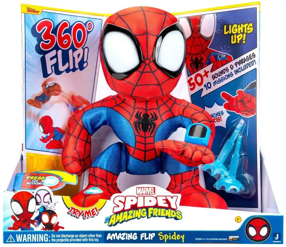 Marvel Spidey & His Amazing Friends Amazing Flip Spidey 12-Inch Figure