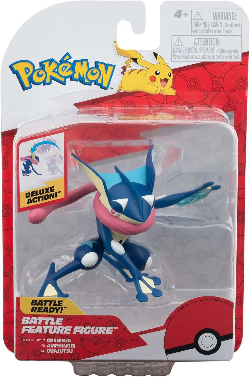Pokemon Battle Feature Greninja 4 Action Figure Jazwares - ToyWiz