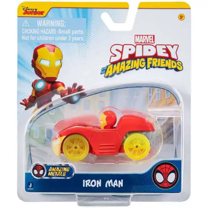 Marvel Spidey & His Amazing Friends Amazing Metals Iron Man Diecast Vehicle