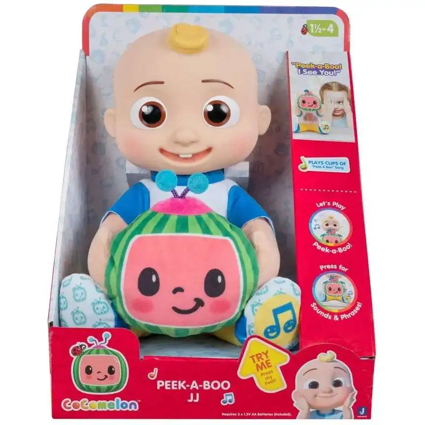 CoComelon Peek-A-Boo JJ 10-Inch Interactive Plush Figure [CoComelon]