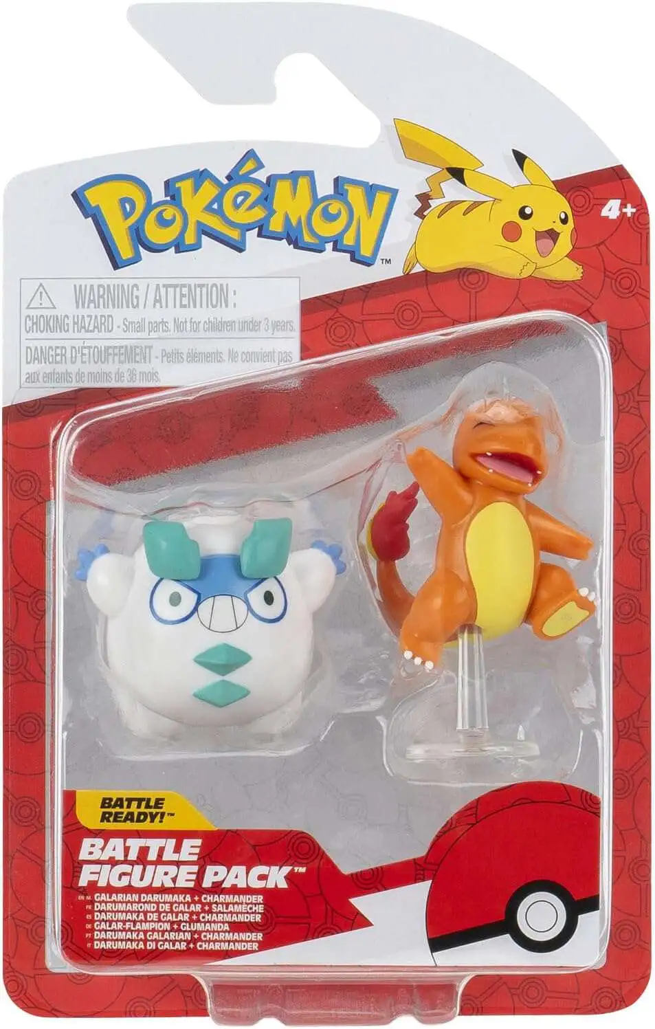 クマモンタ Pokemon Battle Figure Galarian Darumaka Charmander 3 Mini Figure 2