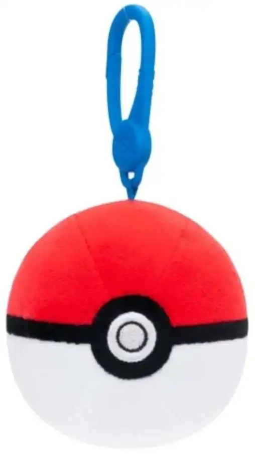Pokemon Poke Ball 3-Inch Clip-On Plush
