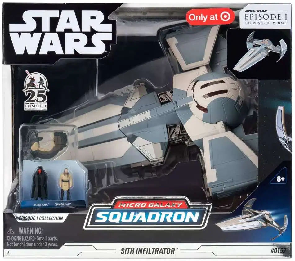 Star Wars Micro Galaxy Squadron Episode 1 Collection Sith Infiltrator Exclusive Vehicle