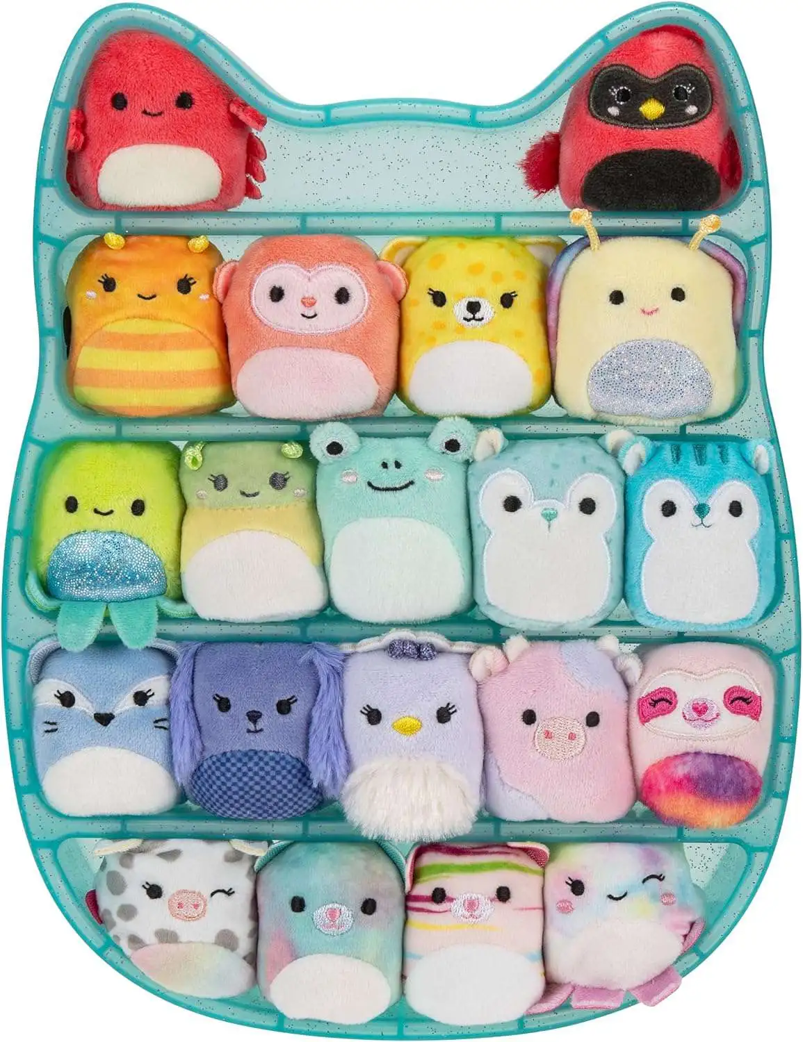 Squishmallows Micromallows Squishville Play & Display 2-Inch Mini Plush 20-Pack