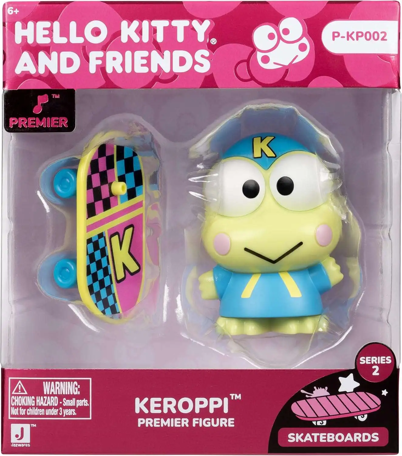 Hello Kitty & Friends Premier Series 2 Skateboards Keroppi 4-Inch Figure P-KP002