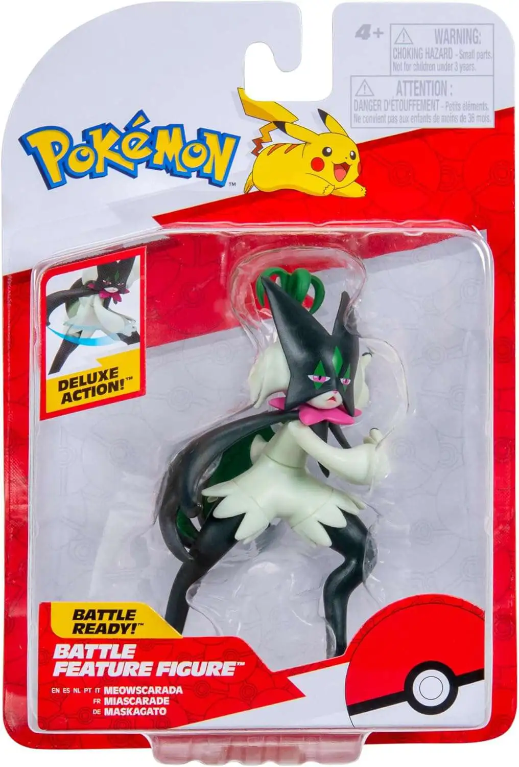 Pokemon Battle Feature Meowscarada Action Figure [Battle Ready!]