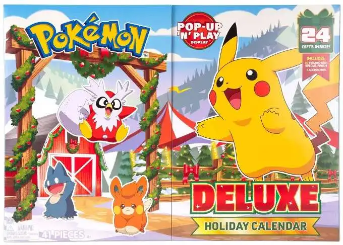 Pokemon 2025 Holiday DELUXE Advent Calendar [20 Figures & 4 Accessories]