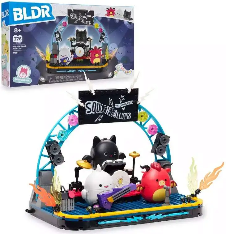 BLDR Squishmallows Squishbrik Squish Tour Concert Building Set #0051