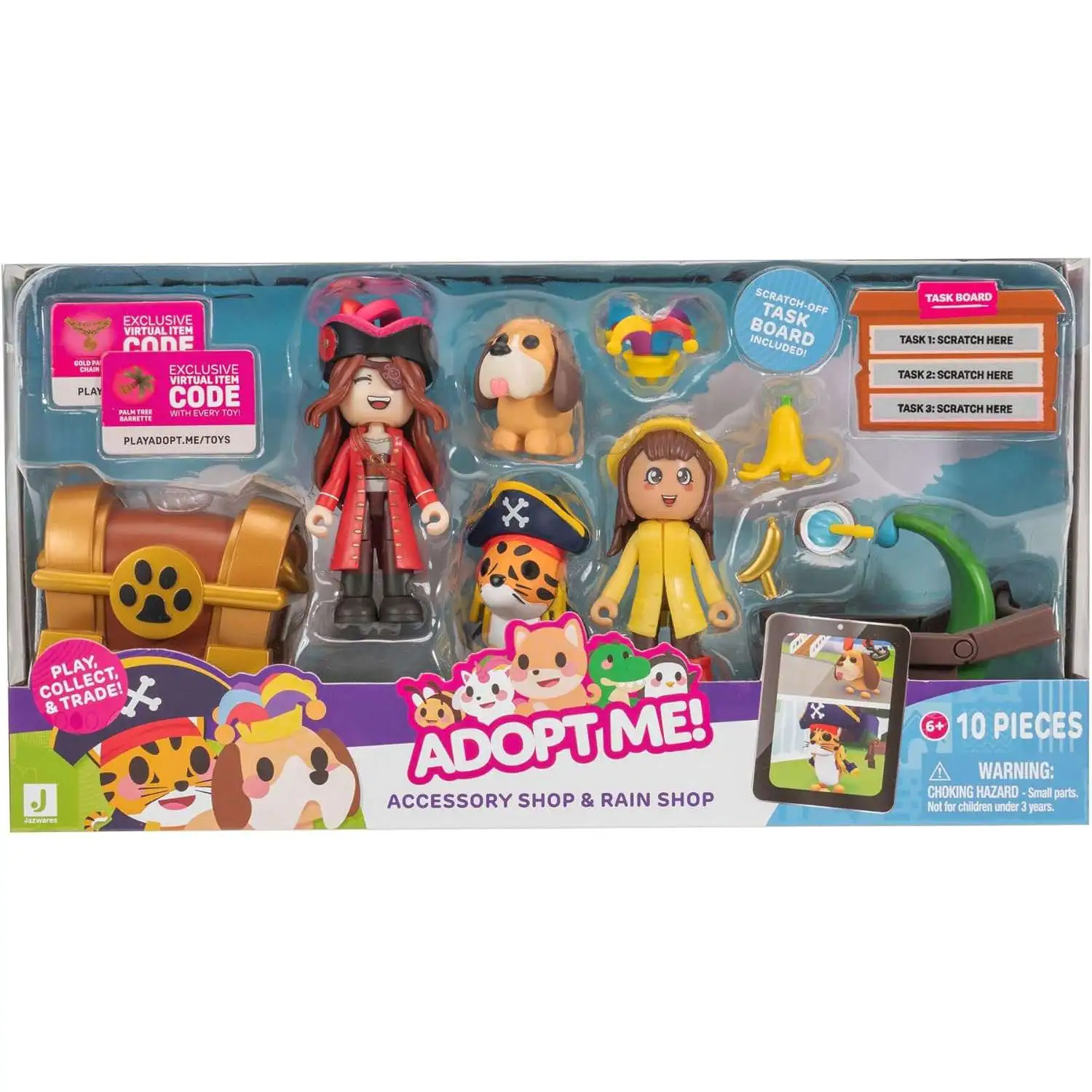 Adopt Me! Accessory Shop & Rain Shop Exclusive Mini Figure Set [Online Virtual Item Redemption Code!]