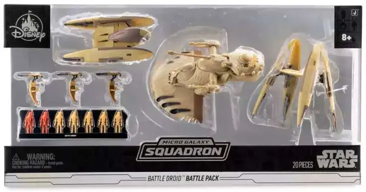 Star Wars Micro Galaxy Squadron Battle Droid Exclusive Battle Pack [7 Battle Droids, 2x Vulture Droids, 3x STAPs & 1 AAT Battle Tanks ]