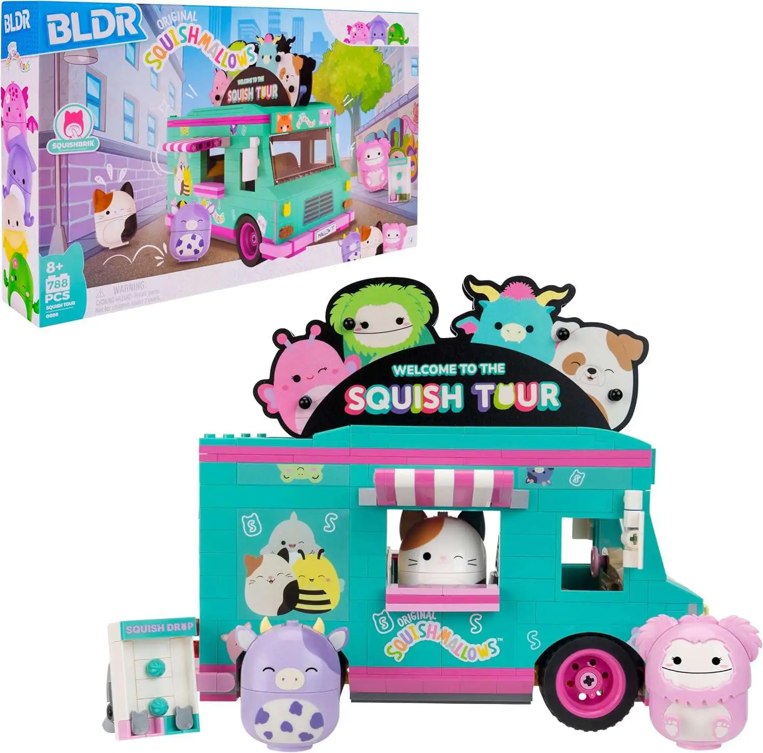 BLDR Squishmallows Squishbrik Squish Tour Building Set #0098