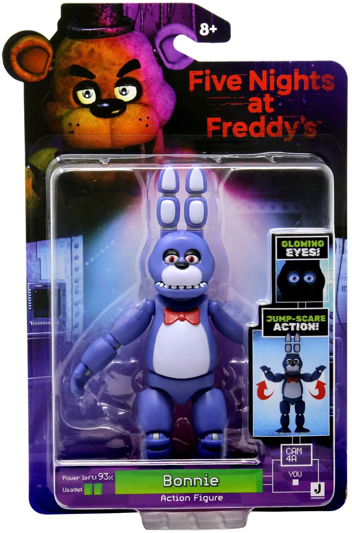 Five Nights at Freddy's ボニー Five Nights at Freddys Bonnie Action Figure with Glowing Eyes Jump