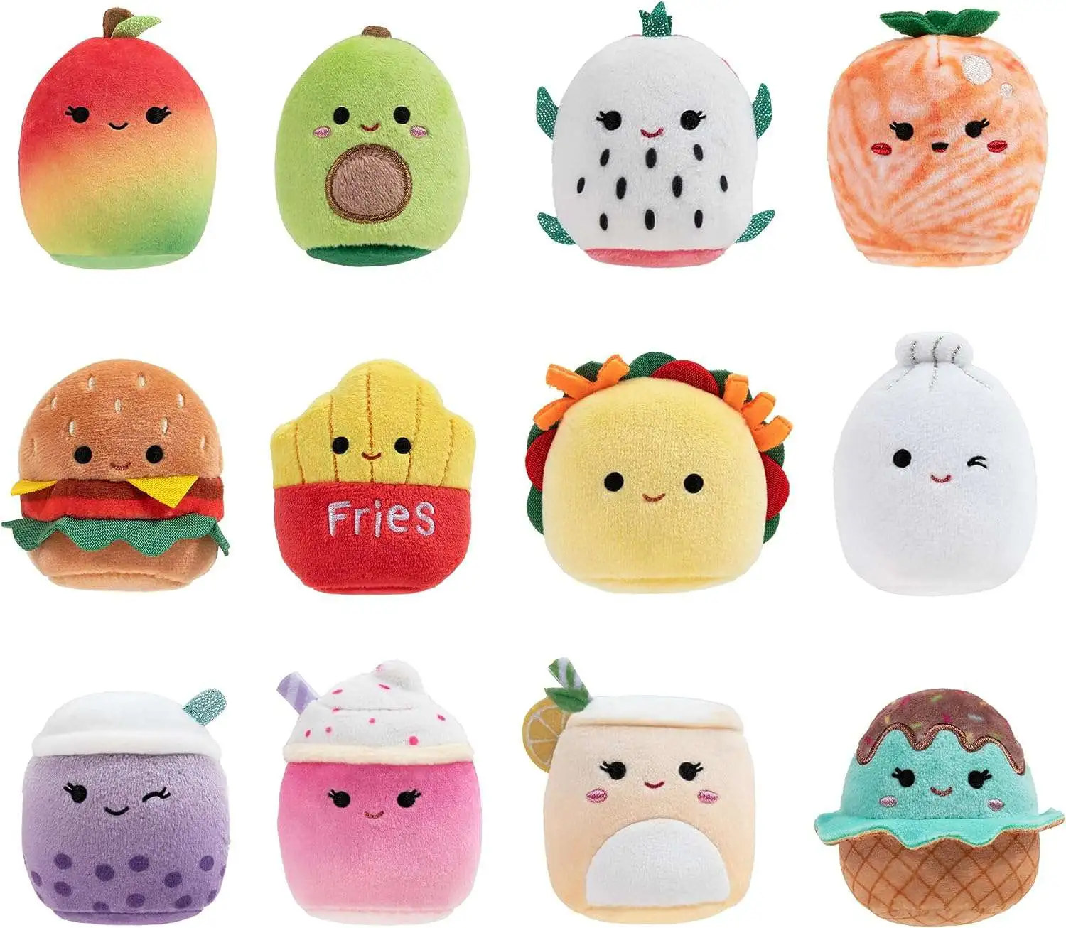 Squishmallows Squishville Whats Cookin Squad 2 Mini Plush 12-Pack Set ...