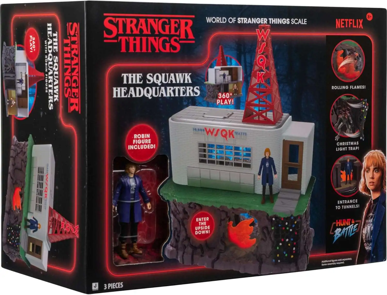 Stranger Things The Squawk Headquarters 3.5 Playset with Robin