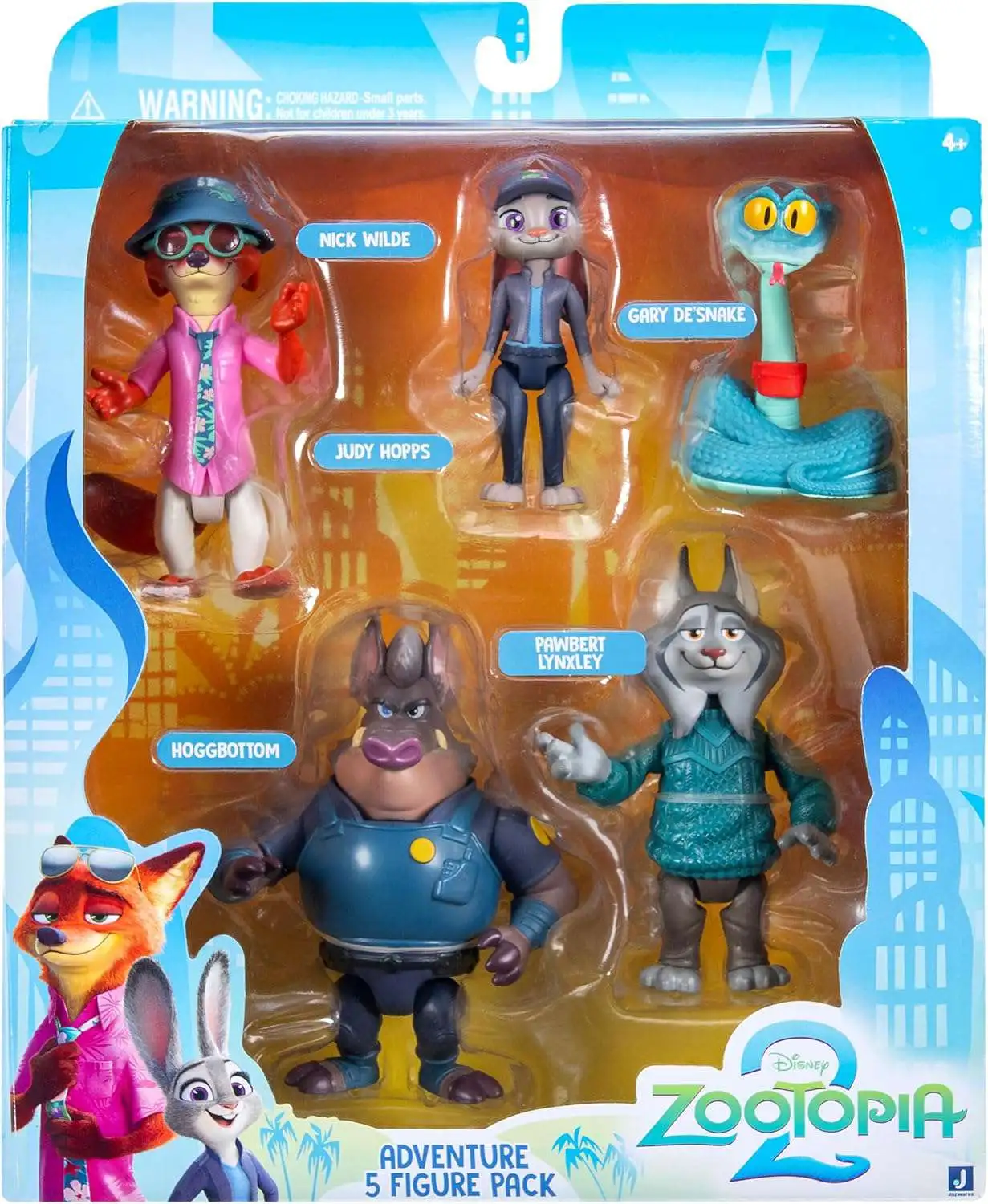 Disney Zootopia 2 Nick Wilde, Judy Hopps, Gary DeSnake, Hoggbottom