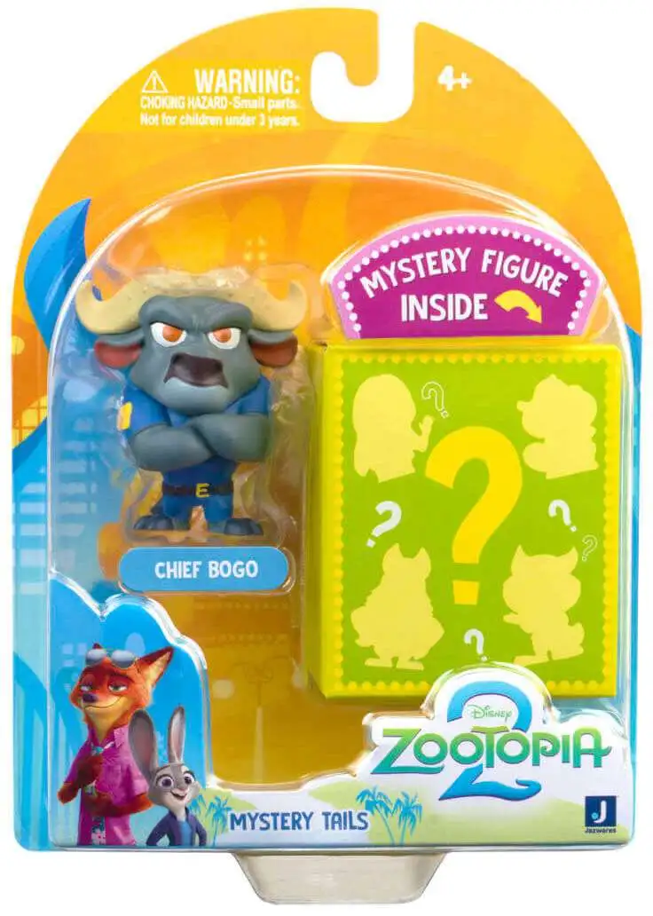 Disney Zootopia 2 Mystery Tails Chief Bogo Mystery 2.5 Mini Figure