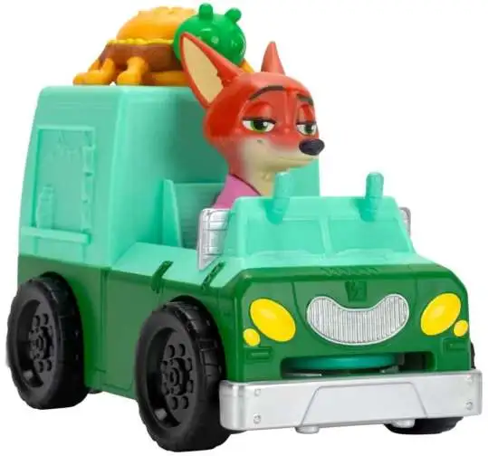 Disney Zootopia 2 Nick Wilde & Bug Burga Food Truck 4-Inch Vehicle