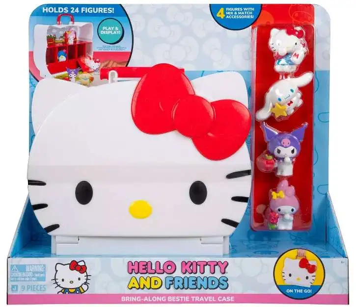 Sanrio Hello Kitty Friends Bring-Along Bestie Travel Case Playset